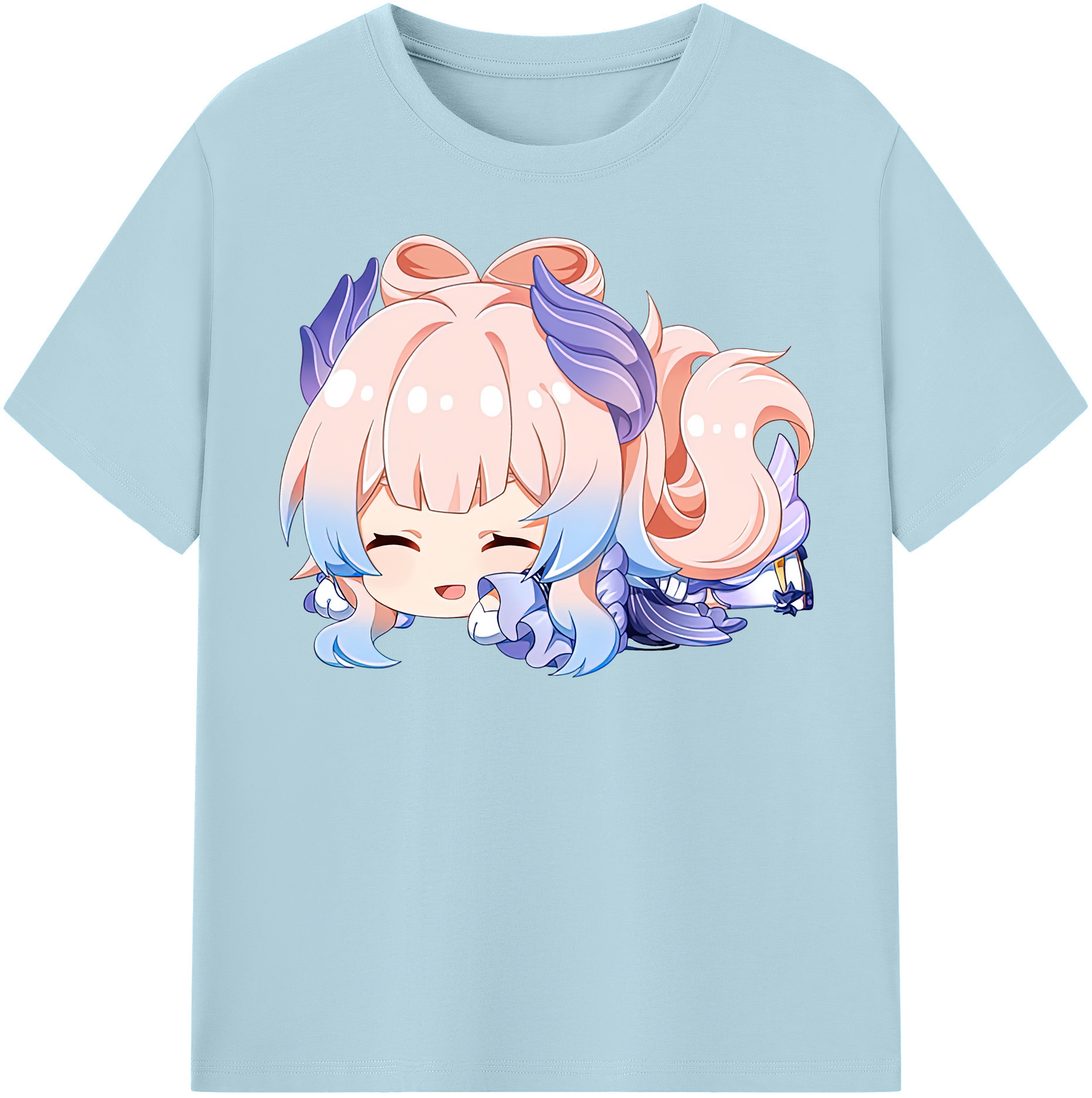 げんし神 珊瑚宮心海 サンゴノミヤ・ココミ genshin Sangonomiya Kokomi 綿100％半袖Tシャツ（フロントプリント）